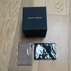 David Yurman box, cleaning cloth and pouch